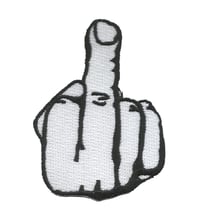 MIDDLE FINGER Embroidered Patch