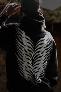 Symmetry white hoodie