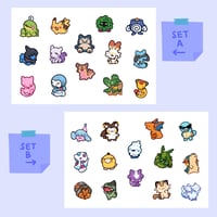 Image 1 of Blorbo 'mon Vinyl Waterproof Sticker Set 6