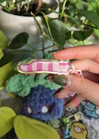 Image 2 of Lonnnnng Furret Holo Acrylic Keychain