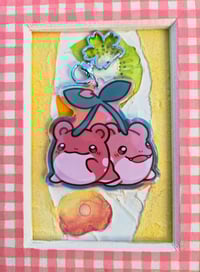 Image 2 of Cherry Spheal Holographic Acrylic Keychain