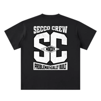 Image 2 of "SECCO CREW BLACK" T-SHIRT
