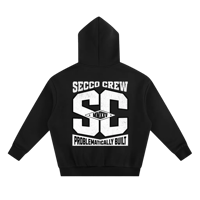 Image 2 of "SECCO CREW BLACK" HOODIE