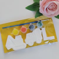 Handmade plaster paint your own Construction Digger,Kids Craft Activity,Kids Gift,Letterbox gift 