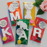 Image 1 of Handmade paint your own shapes, Paint your own Magnet,Kids Craft Activity, Kids Party Bag Filler 