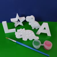 Image 7 of Handmade paint your own shapes, Paint your own Magnet,Kids Craft Activity, Kids Party Bag Filler 