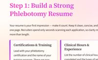 Image 5 of The Phlebotomy Hiring Playbook: How to Get Hired as a Phlebotomist FAST!