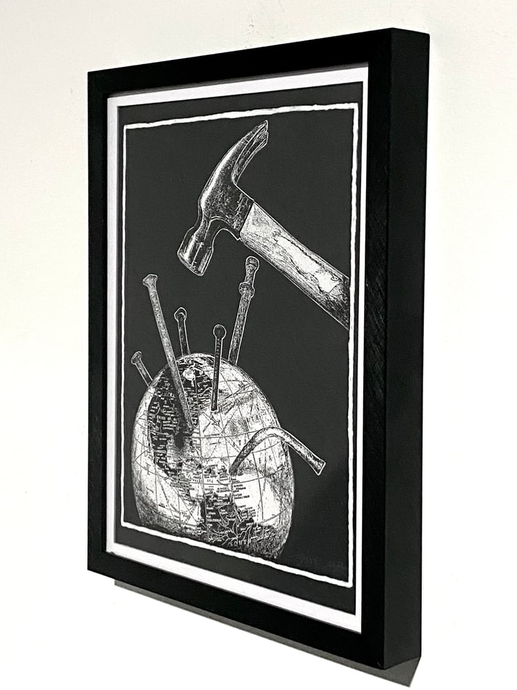 Image of 'hammered' original collage