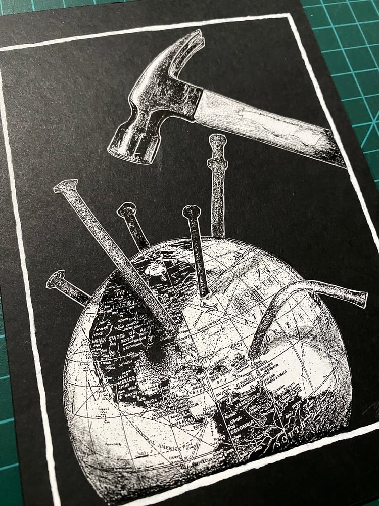 Image of 'hammered' original collage