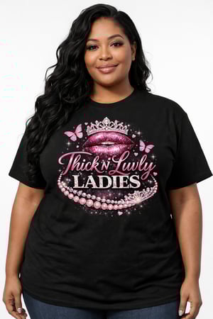 Image of 2026 THICK N LUVLY LADIES T-SHIRT 