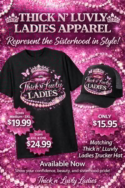 Image of 2026 THICK N LUVLY LADIES T-SHIRT 