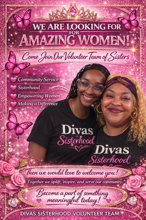 Image of 2026 THICK N LUVLY LADIES DIVAS SISTERHOOD TSHIRT 