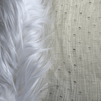 Image 2 of TIBETAN GOAT FUR SCARF (WHITE)