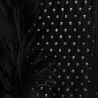 Image 2 of TIBETAN GOAT FUR SCARF (BLACK)