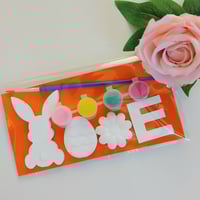 Handmade plaster paint your own Bunny, Kids Easter Activity, Kids Activity Gift 