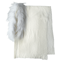 Image 1 of TIBETAN GOAT FUR SCARF (WHITE)
