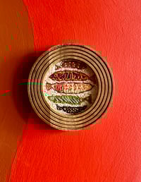 Image 1 of Fiber Fishes Framed Embroidery