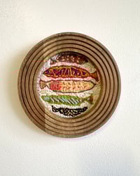 Image 4 of Fiber Fishes Framed Embroidery