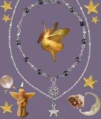 Image 2 of Amythyst sun necklace set