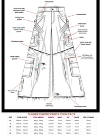 Image 5 of AW25 ‘Slader’ Stone Washed Cargo Pants 
