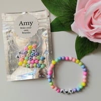 Personalised Bracelet Kit – Make Your Own Bracelet, Kids Party Favour, Kids Activity