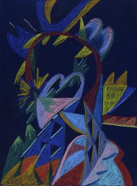 New 9x12 Drawing Dark Blue