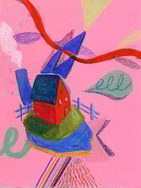 New Drawing 9x12  Pink