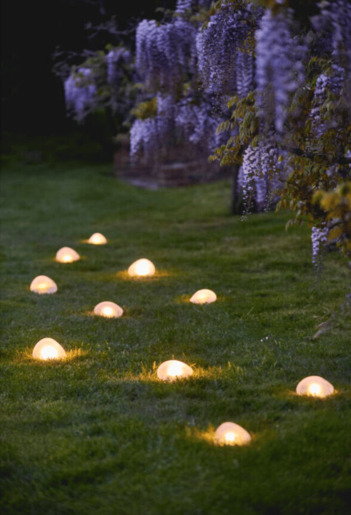 Image of Solar Glass Pebble Light