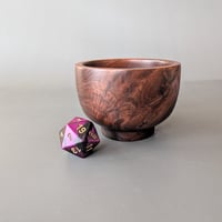 Image 1 of Altar Bowl - Figured Walnut 2.625 " x 1.825