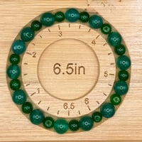 Emerald Green Beaded Stretch Bracelet