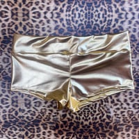 Image 2 of ⋆˖⁺‧₊☽gold booty shorts various sizes☾₊‧⁺˖⋆