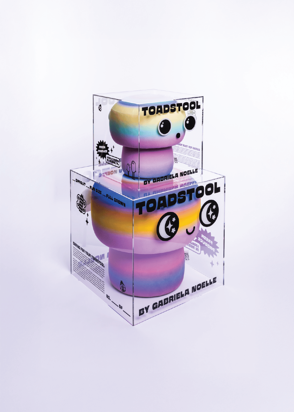 Image of "Fresh Produce" Toadstool Acrylic Collector's Case 