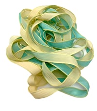 Image 4 of 1PC. KEY WEST 42" hand dyed wrist wrap bracelet silk ribbon//Yoga wrist wrap bracelet ribbon