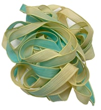 Image 5 of 1PC. KEY WEST 42" hand dyed wrist wrap bracelet silk ribbon//Yoga wrist wrap bracelet ribbon
