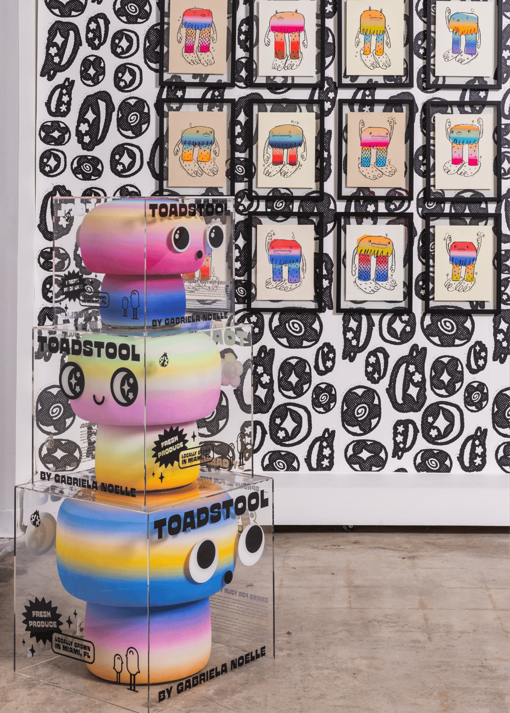 Image of "Fresh Produce" Toadstool Acrylic Collector's Case 