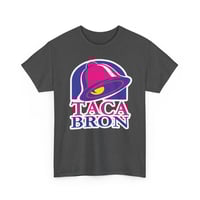 Image 4 of Taco Bell Parody Tee — "Taca Bron" Retro Fast-Food Logo T-Shirt