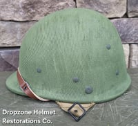 Image 3 of  Repro WWII Hawley M2 Airborne Helmet liner Rayon Webbing. 