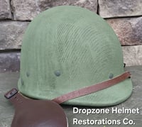 Image 8 of  Repro WWII Hawley M2 Airborne Helmet liner Rayon Webbing. 