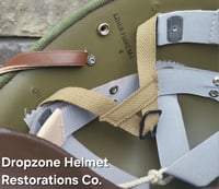 Image 10 of  Repro WWII Hawley M2 Airborne Helmet liner Rayon Webbing. 