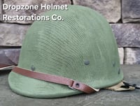 Image 9 of  Repro WWII Hawley M2 Airborne Helmet liner Rayon Webbing. 
