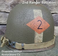 Image 1 of WWII 2nd Ranger Battalion, Captain. M-1 Helmet. 