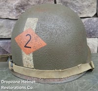 Image 3 of WWII 2nd Ranger Battalion, Captain. M-1 Helmet. 