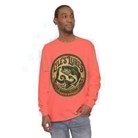 Image 1 of Unisex Garment-dyed Long Sleeve T-Shirt