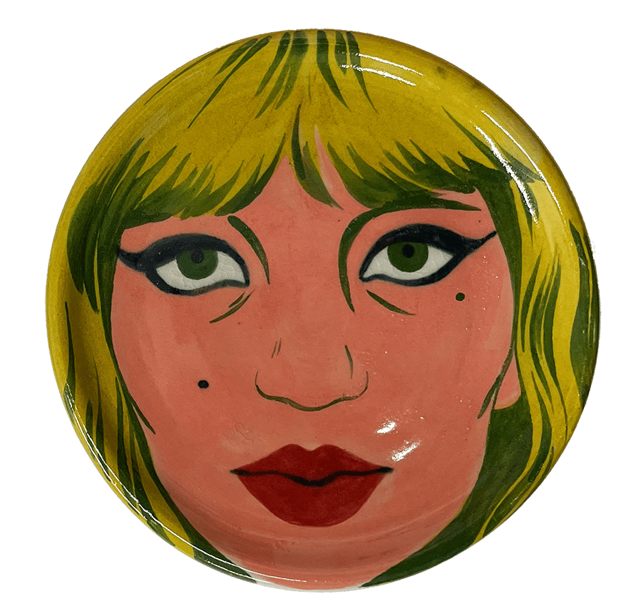 Image of Blond Woman small plate