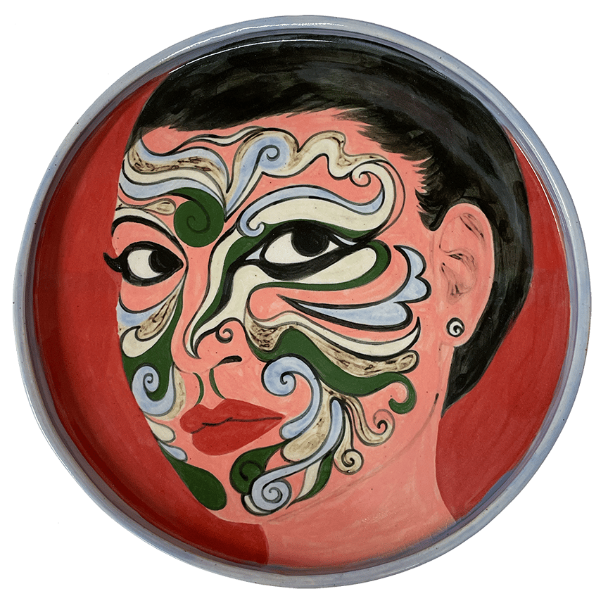 Image of Face Paint large plate