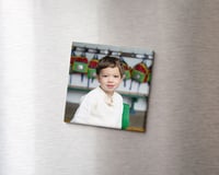Set of 5, Acrylic Photo Magnets, 2.5x2.5 inches