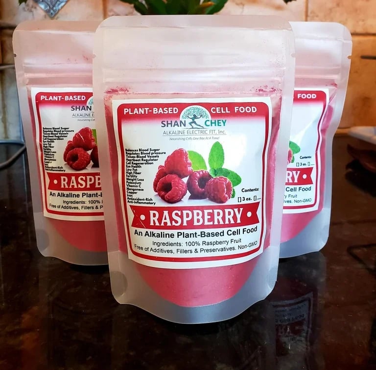 BERRY POWDERS: GUAVA. RASPBERRY. NASEBERRY/SAPODILLA. 