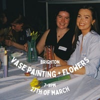 Image 1 of Vase Painting + Flowers, 27th of March, 7-9pm Brighton