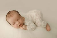 Image 1 of NEW Lace footless romper - milk