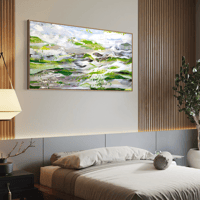 Image 6 of ‘Fields of moving Light’ - 184x94cm FRAMED